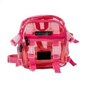 NWOT Moonmay Clear Pink TBG-12 Mini Backpack